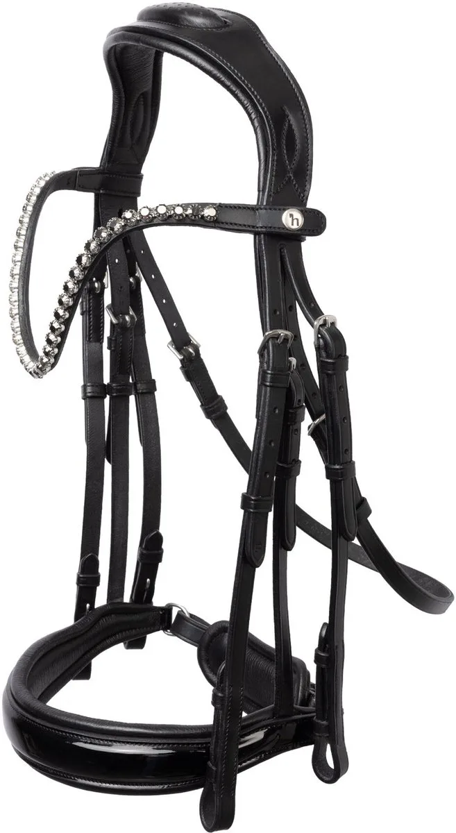 Glamourdale Weymouth hoofdstel, Vollblut de Horze en Noir – photo produit