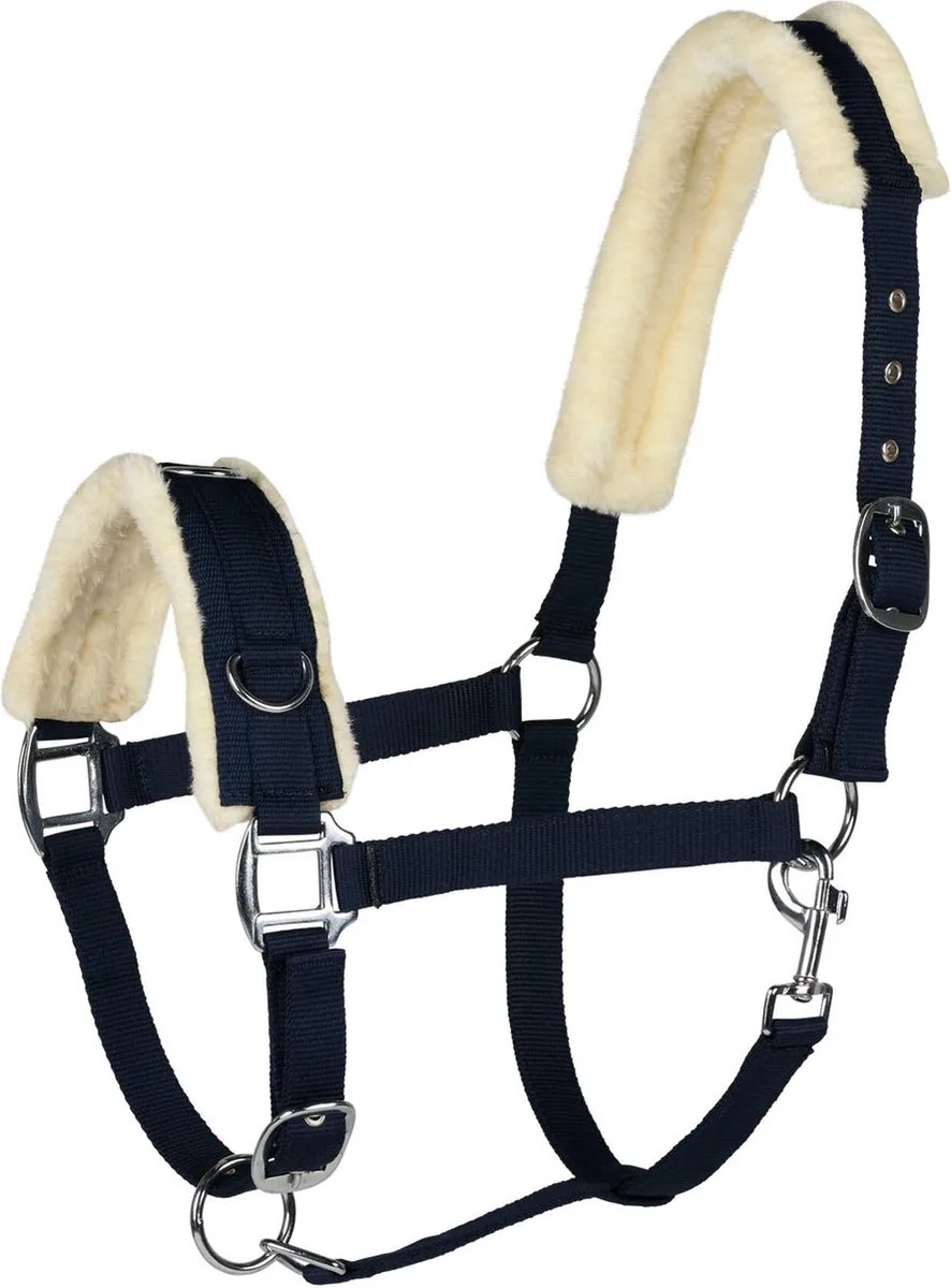 kaptoom teddy voering - pony de Horze en Bleu foncé – photo produit