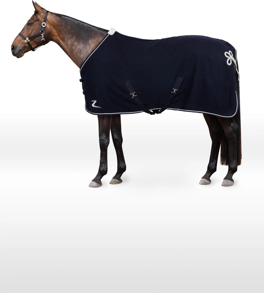 Millau Wollen Deken, Dark Blue,mt 195 de Horze en Bleu foncé – photo produit