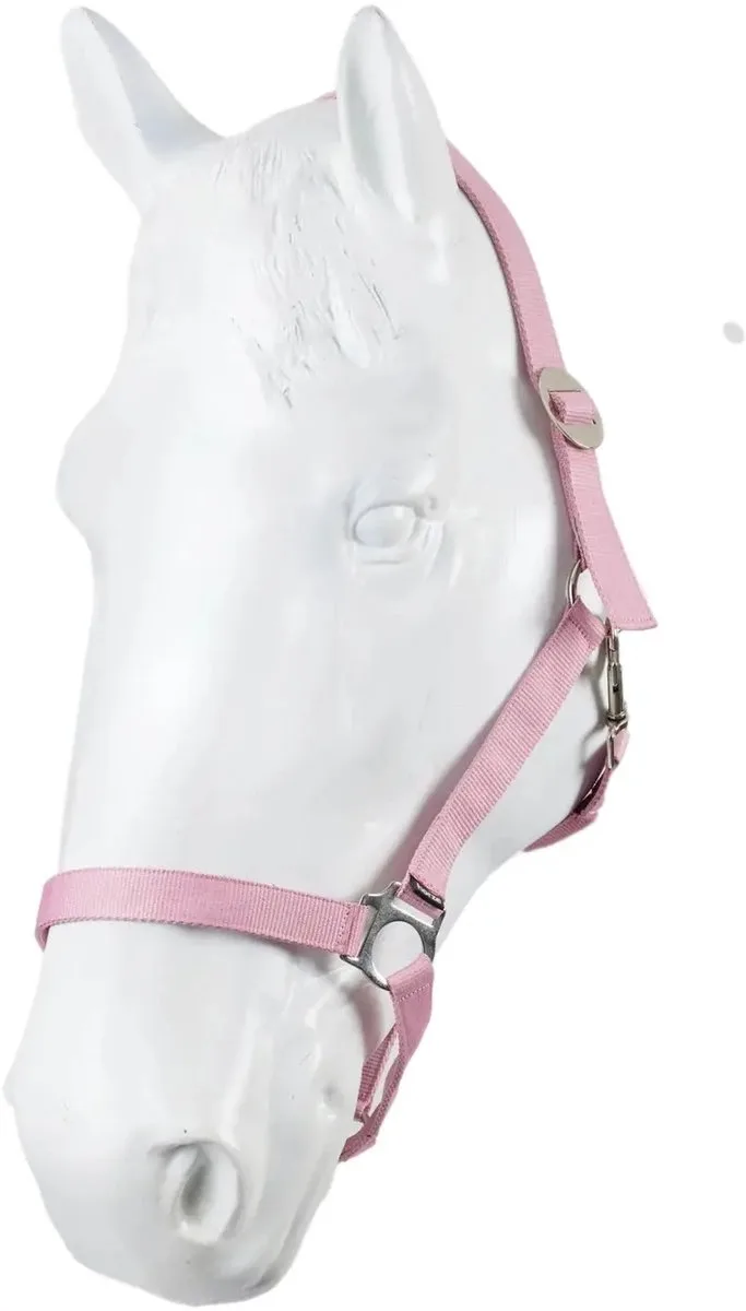 Nylon halster Horze (x3) de Horze en Roze nectar – photo produit