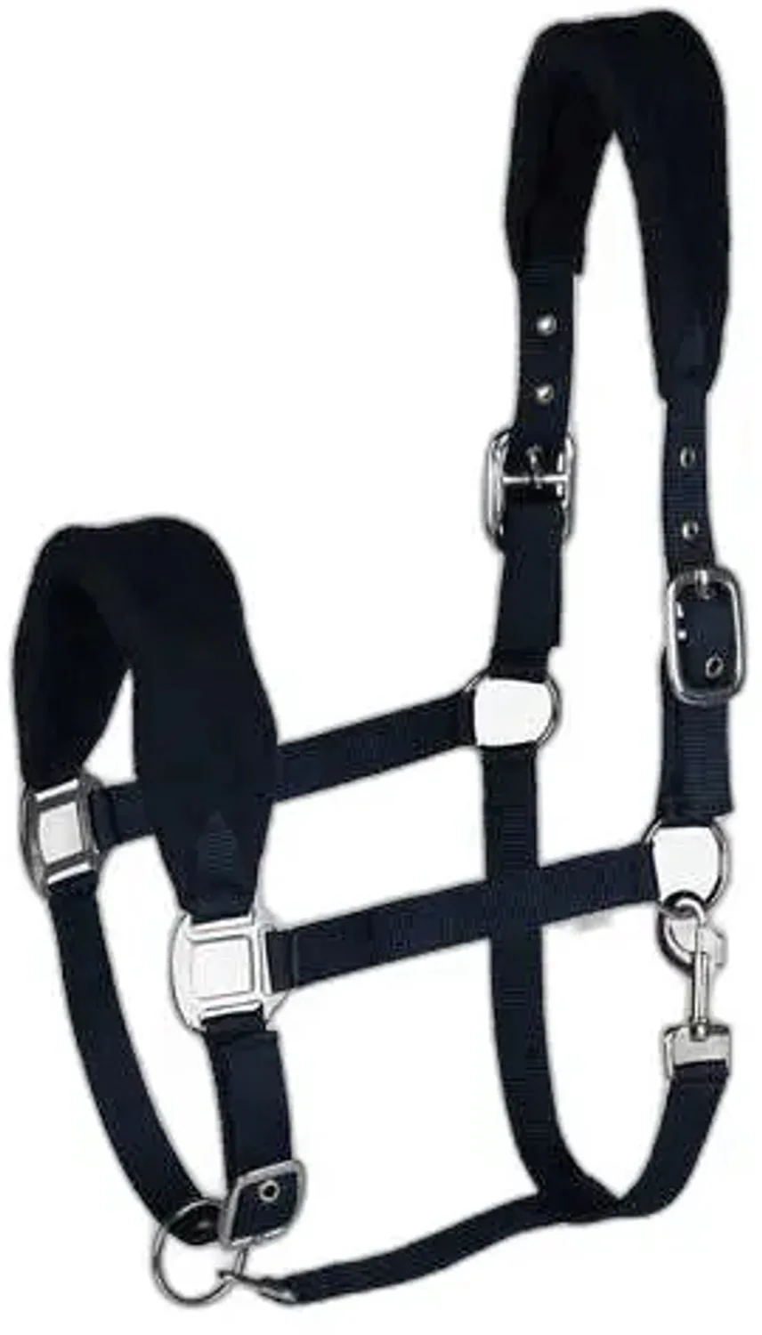 Paardenhalster met fleecevulling Horze Kiel van Horze in Antiek donkerblauw – productfoto