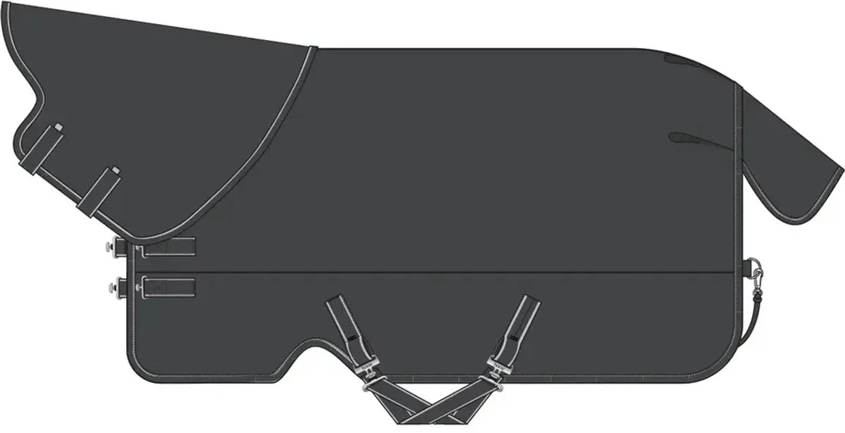 Paardenhemd Horze Kodiak 1200D 100g by Horze in Black – product photo