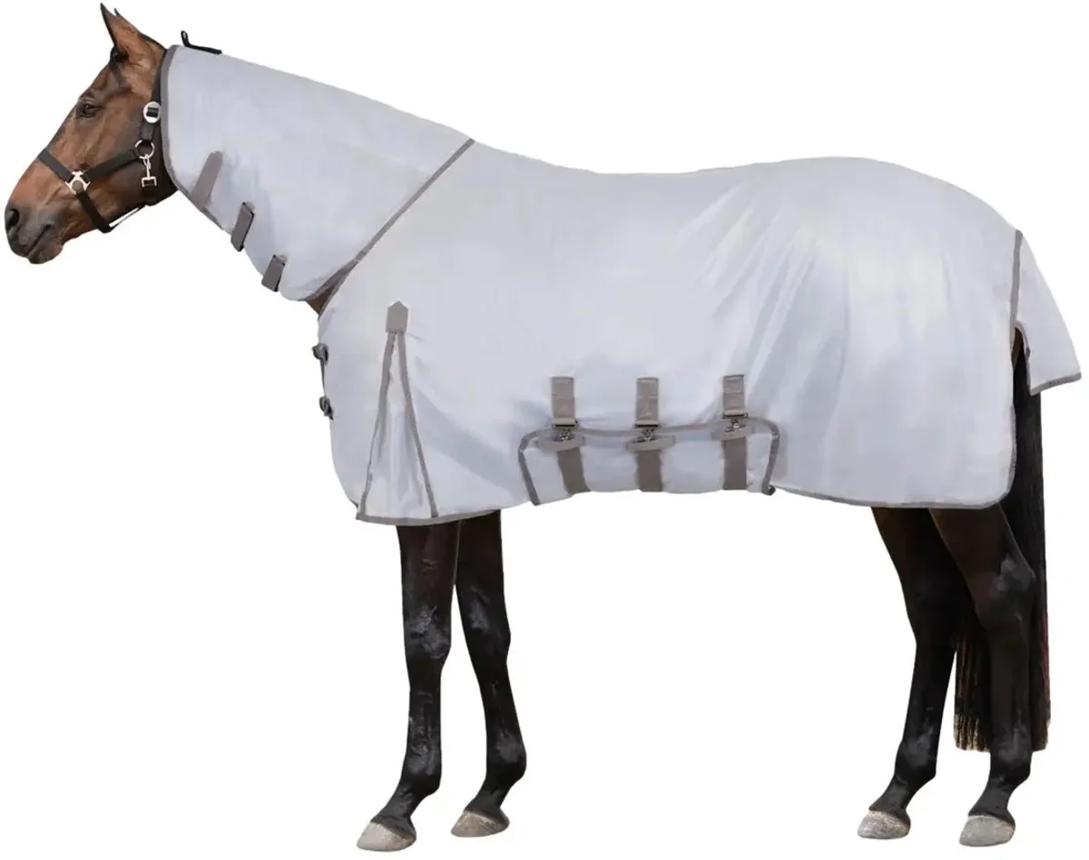 Paardenvliegendeken met buikflap Horze Defender 200g de Horze en Anthracite – photo produit