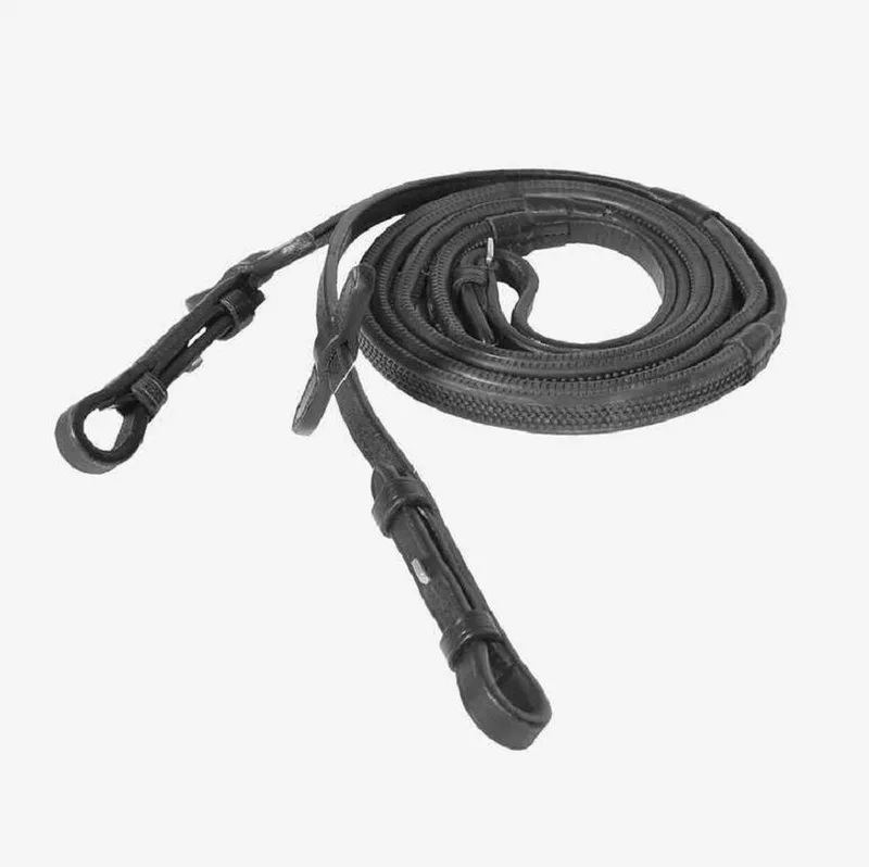 rubberen teugels - full by Horze in Black – product photo
