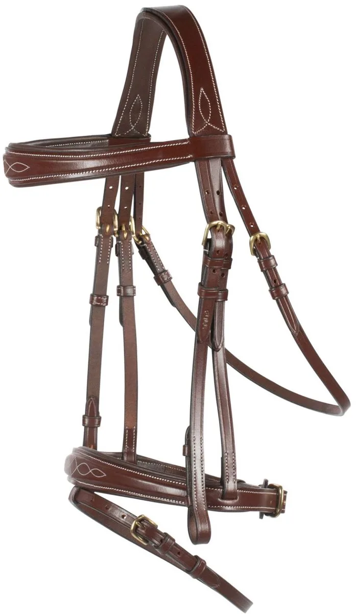 Sion Hoofdstel met Teugels, Warmblut van Horze in Bruin – productfoto