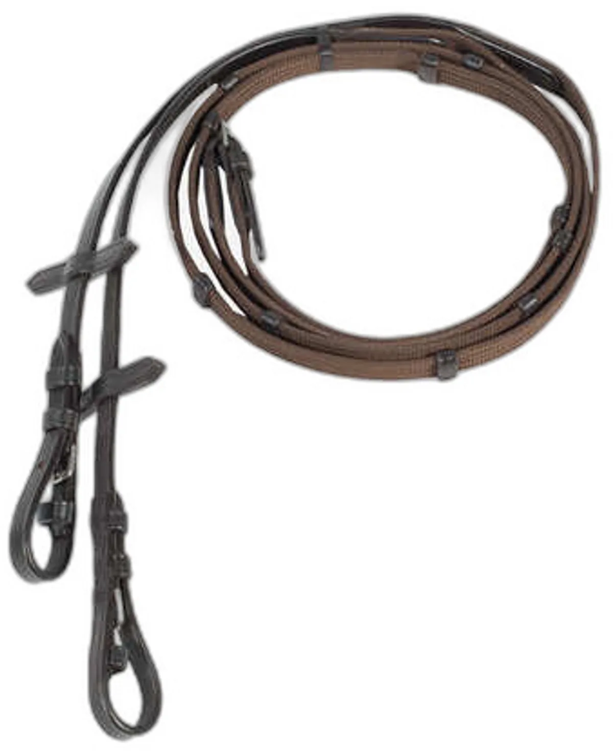 Teugels voor paardenriem Horze Slender de Horze en Brokaat bruin – photo produit