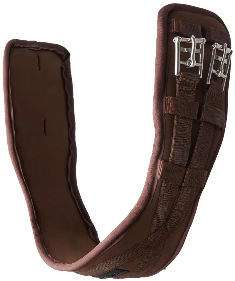 Voorgevormde neopreen singel met elastische band Horze Samara by Horze in Demitasse bruin – product photo