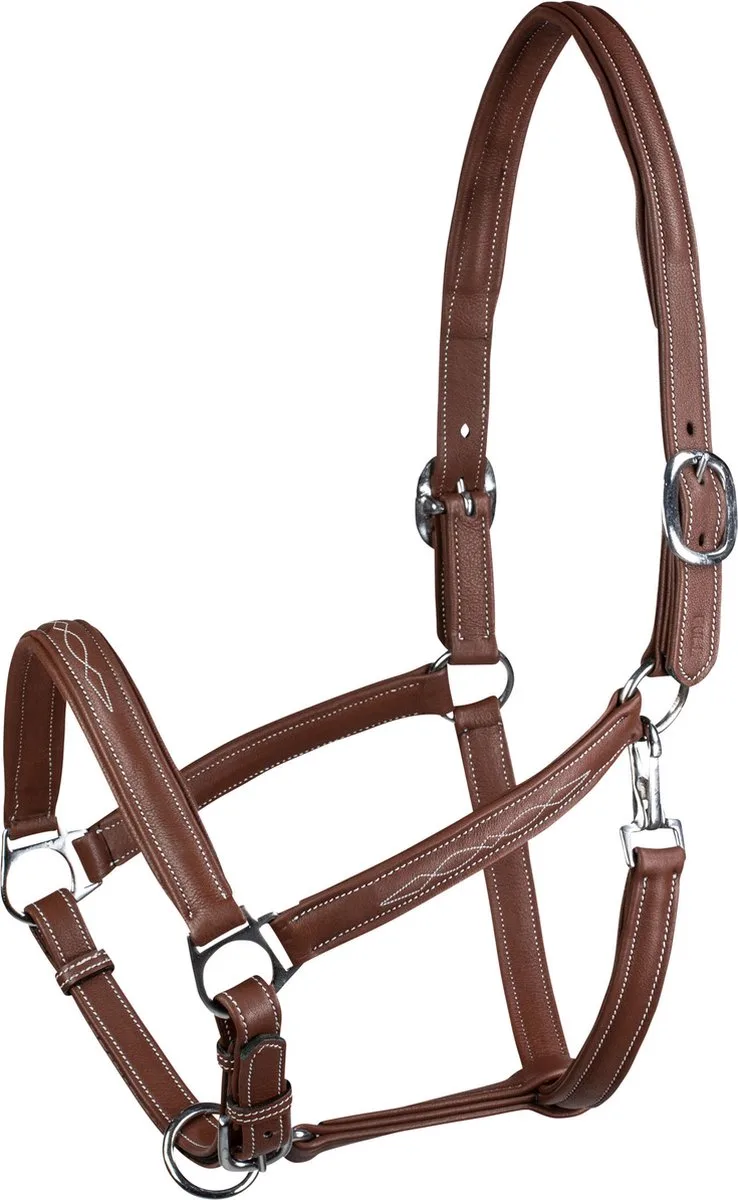 Warren Zacht Leren Halster, Warmblut de Horze en Light Brown – photo produit