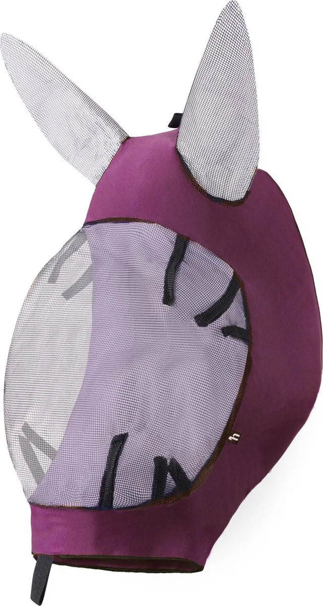 Zacht Stretch Vliegenmasker, Dark Red, Pony de Horze – photo produit