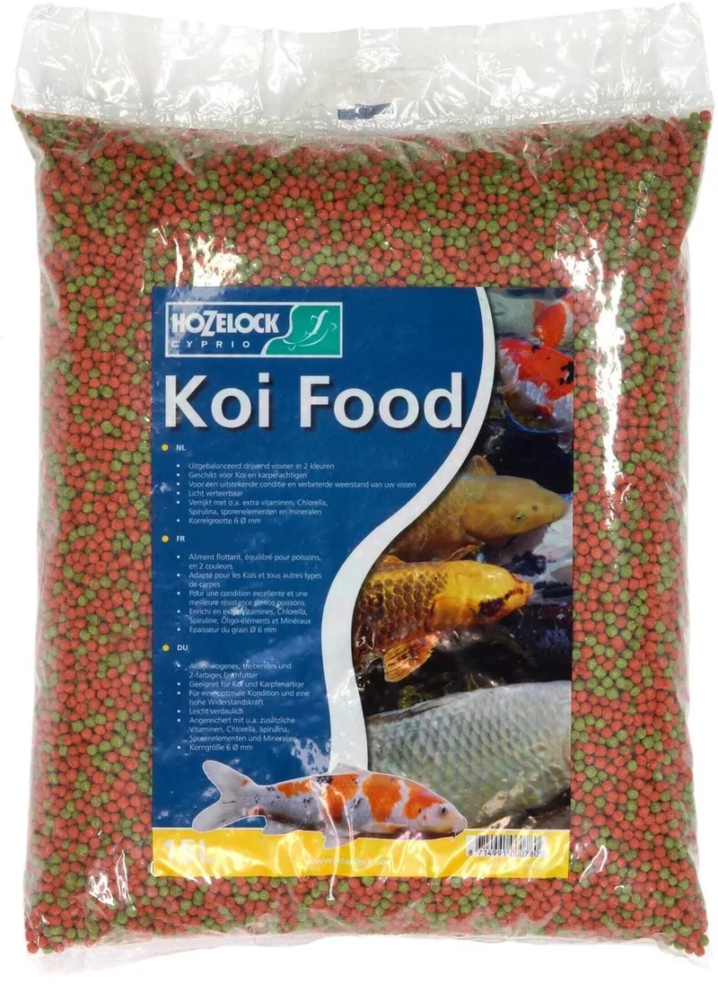 Koi voer mix 15 liter de Hozelock – photo produit