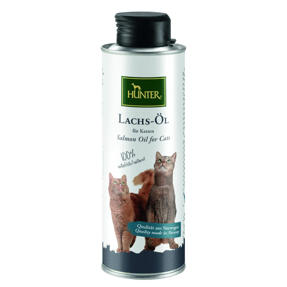 250ml HUNTER zalmolie hondenvoer supplement voor huid & Vacht van Hunter – productfoto