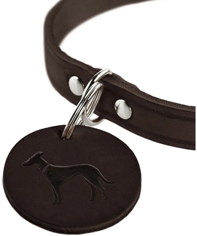 Aalborg Halsband 52 zacht rundleer 18 mm 37-43 cm donkerbruin 100% Zacht Rundleer de Hunter en Marron – photo produit