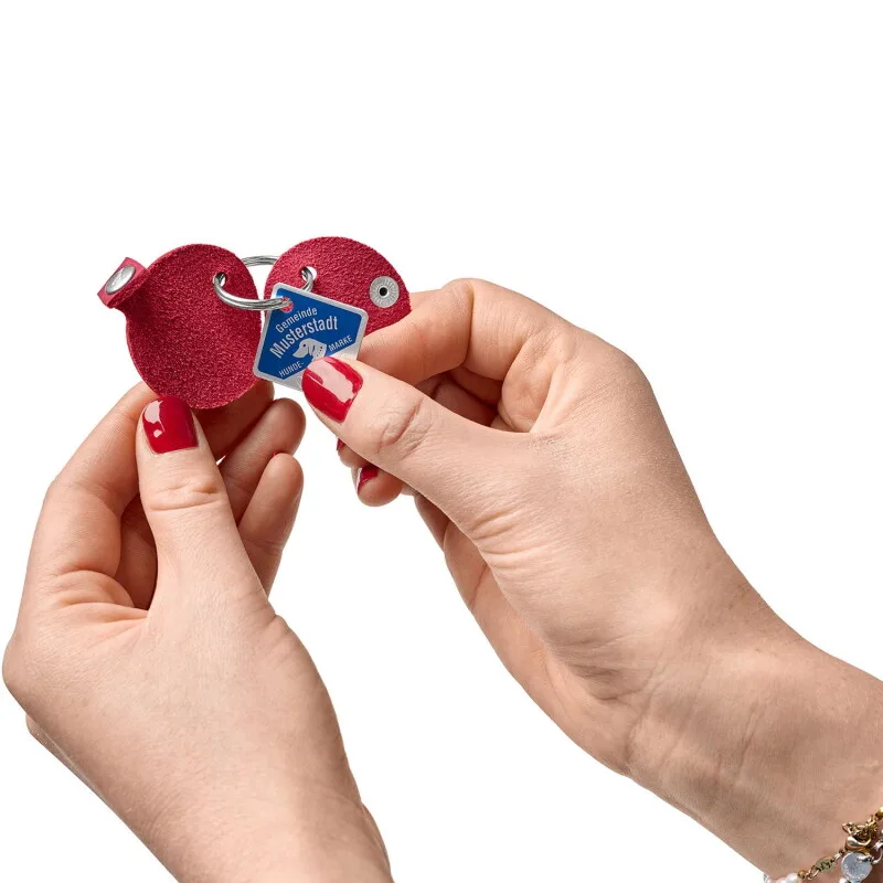 anhänger hundemarken etui aalborg S de Hunter en Rouge, Regular – photo produit