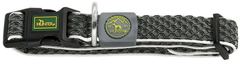 Dog collar Hunter Basic Thread Anthracite Size S (30-43 cm) de Hunter en Anthracite – photo produit