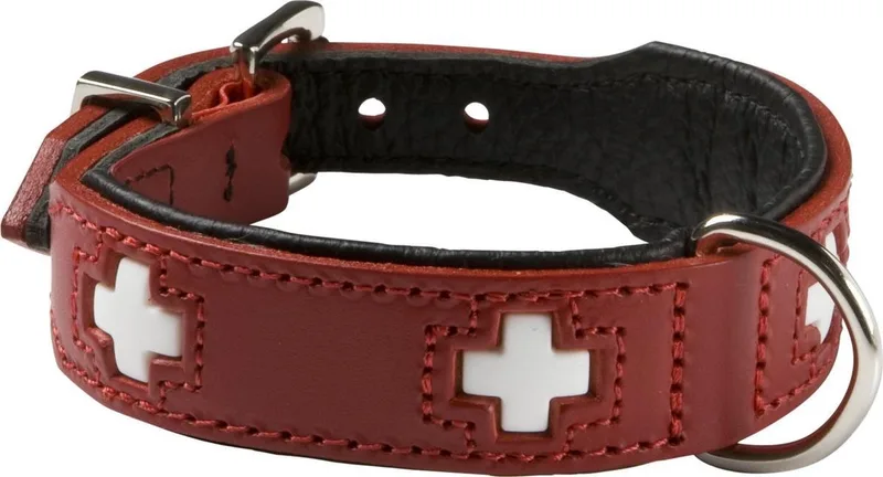 Dog collar Hunter Swiss Red/Black (35-39.5 cm) by Hunter in Black – product photo