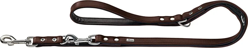 Dresseerlijn Basic - Hondenriem - 200x1.3 cm Zwart von Hunter in Braun – Produktfoto
