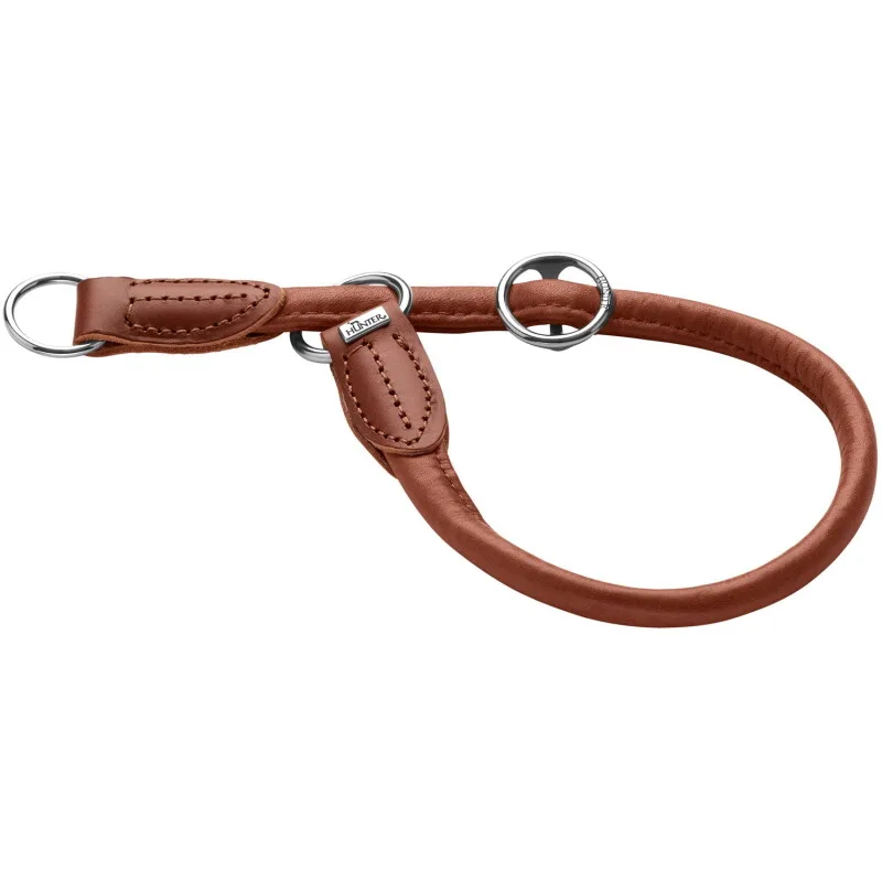Dressurhalsung Round & Soft Canadian Up cognac 45 cm von Hunter in Regular – Produktfoto