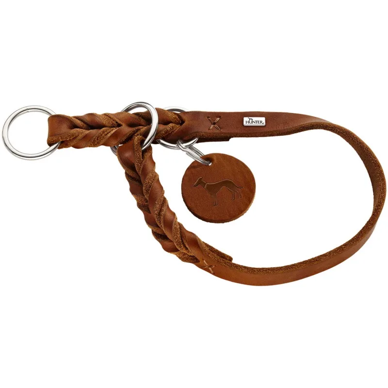 Dressurhalsung Solid Education 35 cm van Hunter in Cognac, Regular – productfoto