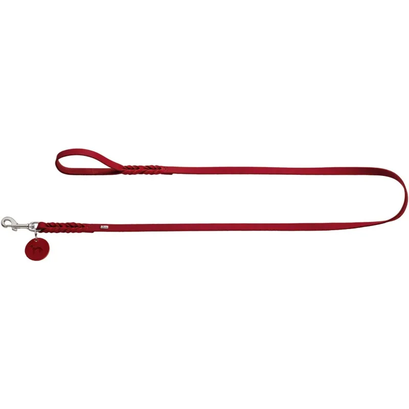 Führleine Solid Education 1,6 cm, 2 m von Hunter in Rot, Regular – Produktfoto