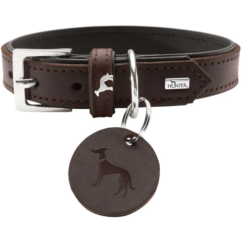 Halsband Larvik 50 cm van Hunter in Dunkelbraun, Regular – productfoto