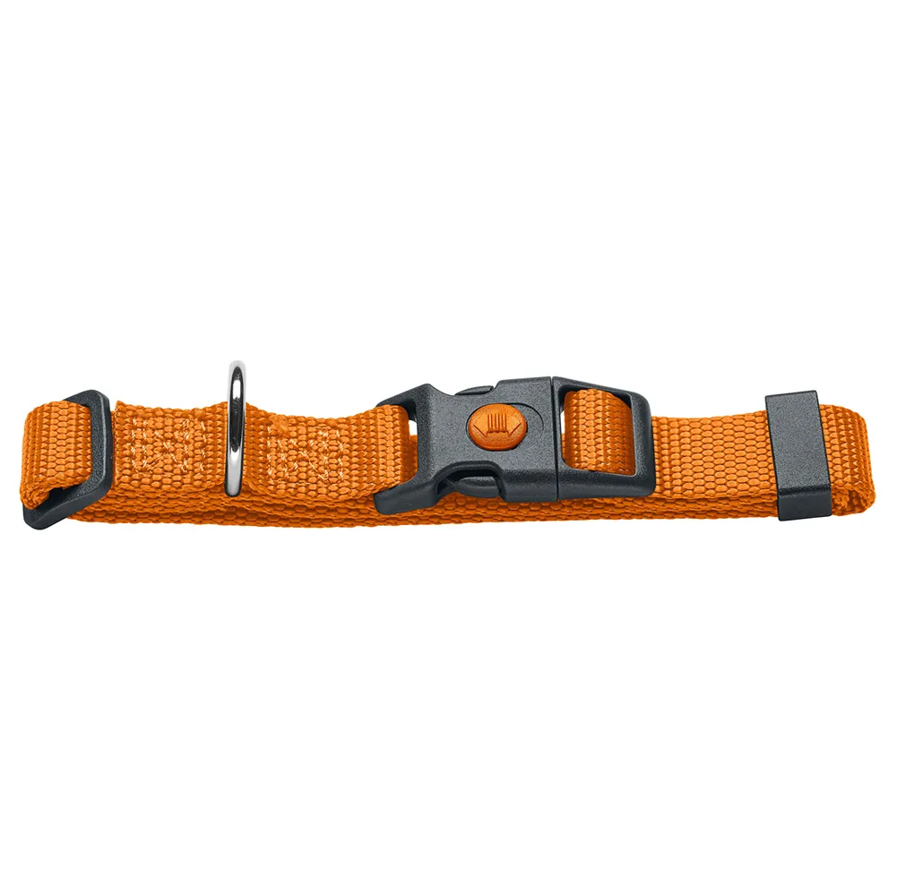 Halsband London Oranje Vario Basic Maat M: 30-46cm Halsomvang, B10mm Hond by Hunter – product photo