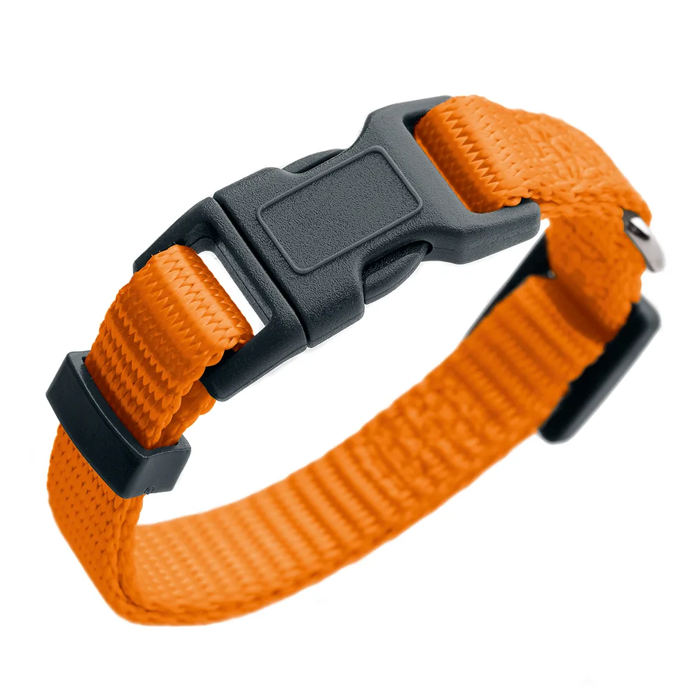 Halsband London Oranje Vario Basic Maat S: 24-36cm Halsomvang, B10mm Hond van Hunter – productfoto