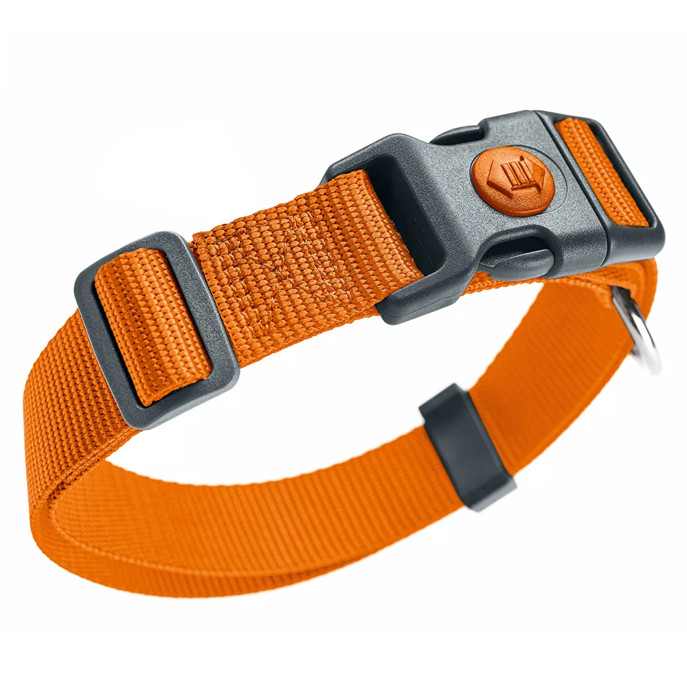 Halsband London Oranje Vario Plus Maat L: 34-56cm Halsomvang, B10mm Hond van Hunter – productfoto
