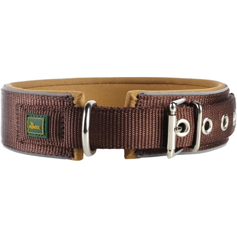 Halsband Neopren Reflect braun/ caramell 70 cm van Hunter in Bruin, Caramell, Regular – productfoto