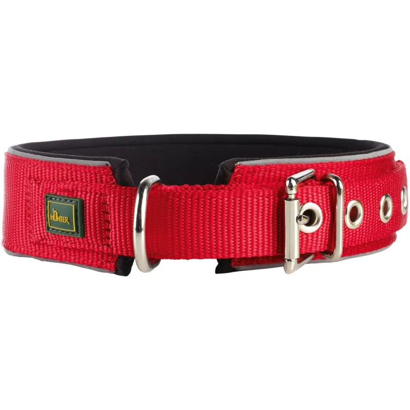 Halsband Neopren Reflect rot/ schwarz 65 cm von Hunter in Rot, Schwarz, Regular – Produktfoto