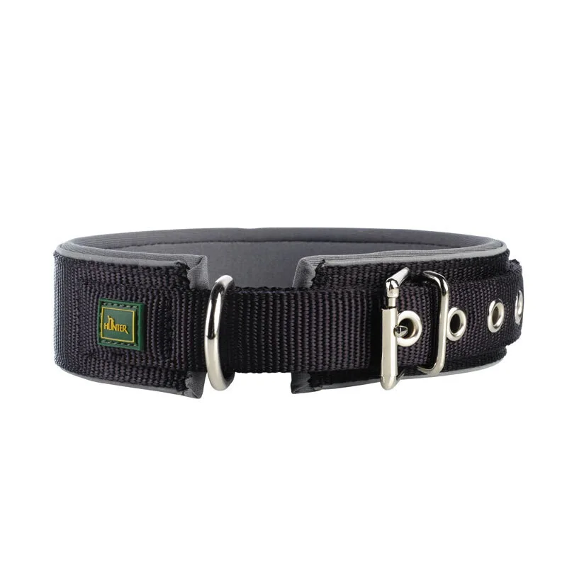 Halsband Neopren Reflect schwarz/ grau 55 cm de Hunter en Noir, Gris, Regular – photo produit