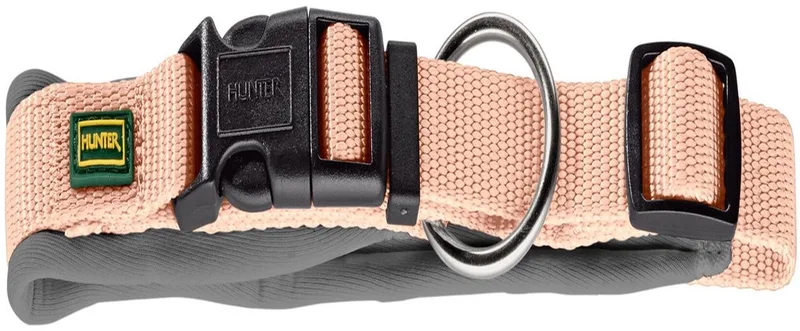 Halsband Neoprene Groen&Grijs - Hondenhalsband - M-L by Hunter in Grey – product photo