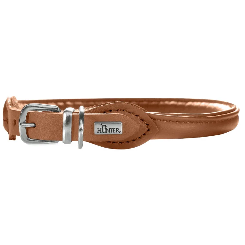 Halsband Round & Soft Elk Petit cognac 37 cm by Hunter in Regular – product photo