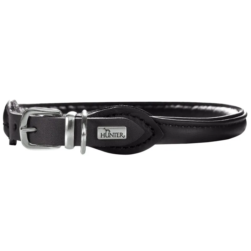 Halsband Round & Soft Elk Petit schwarz 32 cm by Hunter in Regular – product photo