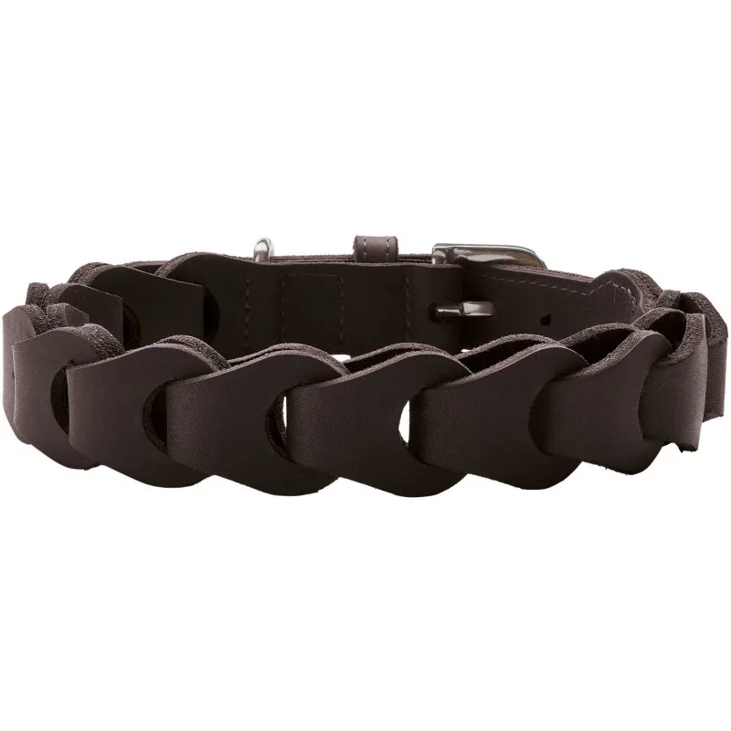 Halsband Solid Education Chain dunkelbraun 60 cm by Hunter in Regular – product photo