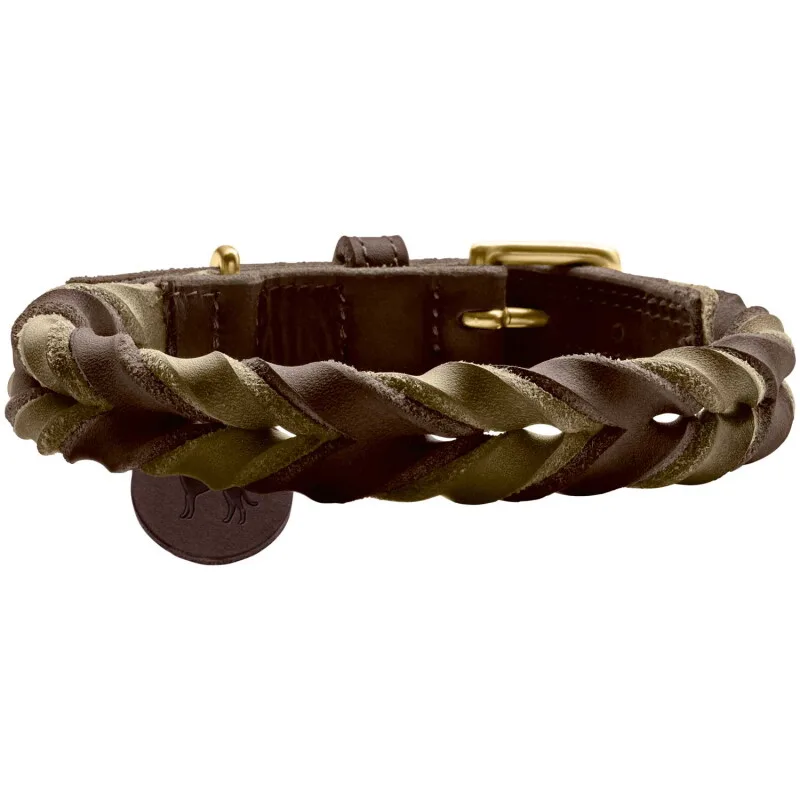 Halsband Solid Education Duo 50 cm von Hunter in Dunkelbraun, Regular – Produktfoto