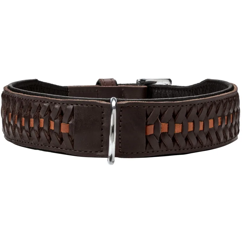 Halsband Solid Education Exclusive dunkelbraun 50 cm by Hunter in Regular – product photo