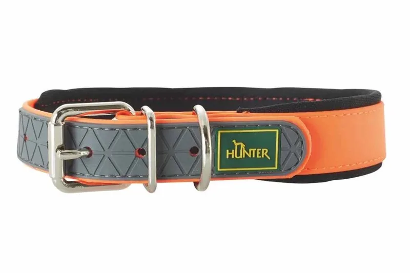 halsband voor hond convenience comfort neon 52-60 cmx25 mm de Hunter en Orange – photo produit