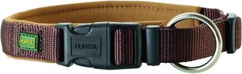 halsband voor hond neopreen vario plus bruin / caramel 010_60-65 cmx25 mm by Hunter – product photo