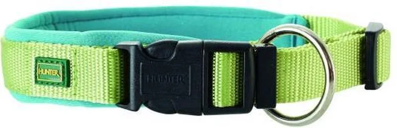 halsband voor hond neopreen vario plus groen / turquoise 010_60-65 cmx25 mm de Hunter – photo produit