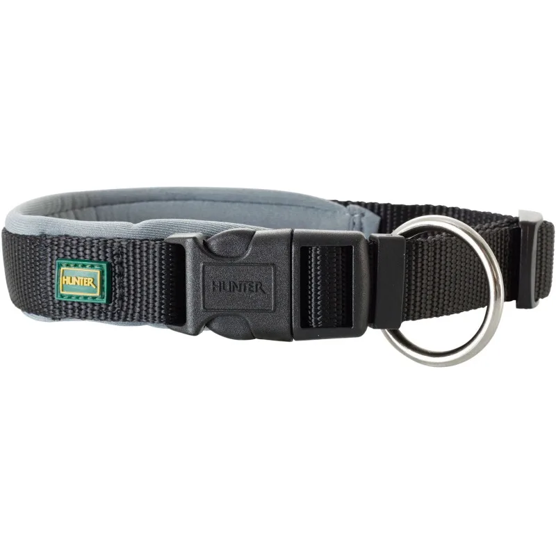 Halsung Neopren Vario Plus schwarz/ grau 30 cm von Hunter in Schwarz, Grau, Regular – Produktfoto