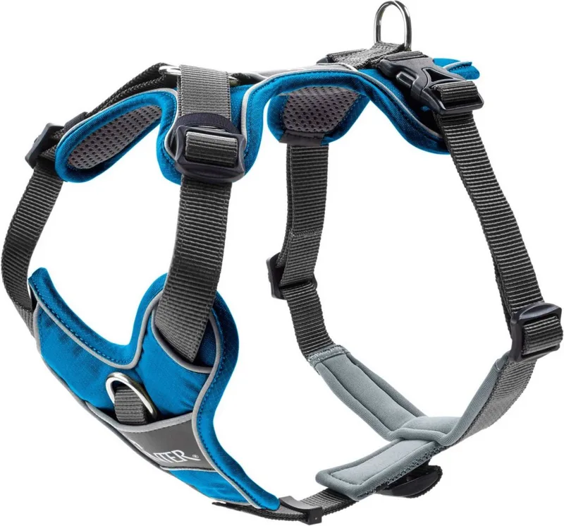 Harnas Divo Blauw&Grijs - Hondentuig - L 72-100 Cm fra Hunter i Blå – produktbillede