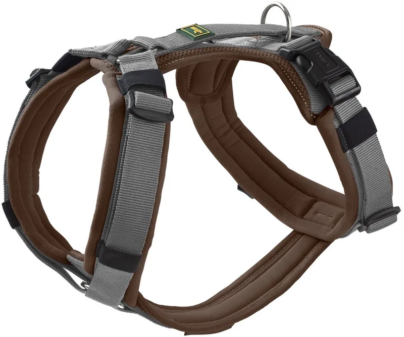Harnas Maldon Up Bruin&Grijs - Hondentuig - 53-71 cm de Hunter en Marron – photo produit