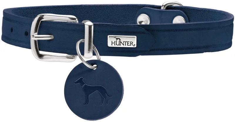 Hondenhalsband Aalborg Blauw Maat 37: 28-33 cm by Hunter in Donker blauw – product photo