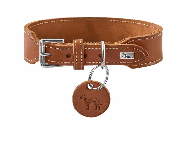 Hondenhalsband Aalborg Extra Breed Maat 60 by Hunter in Cognac – product photo