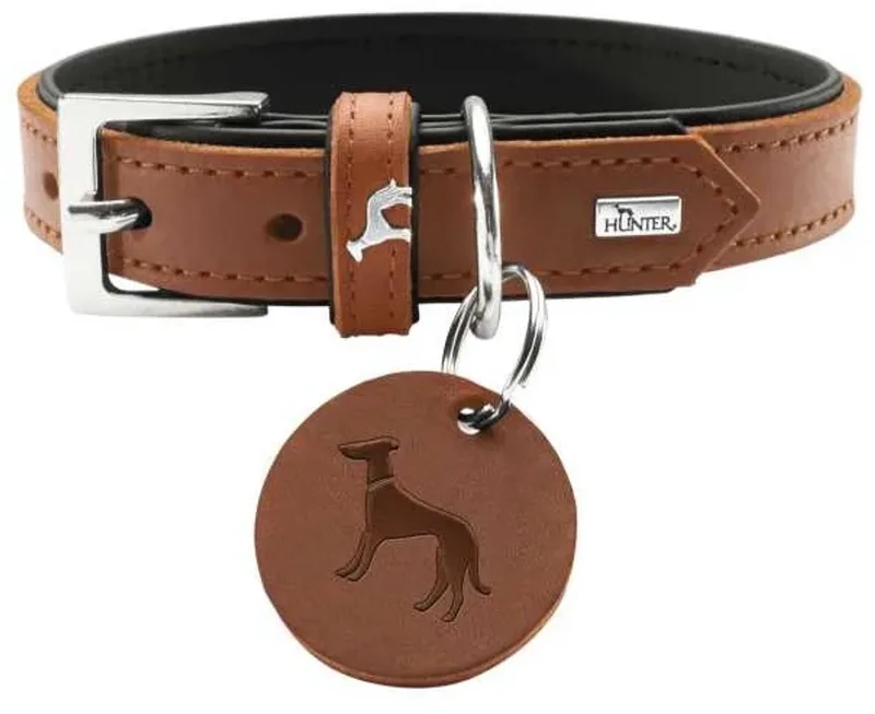 Hondenhalsband Larvik Maat 50 de Hunter en Cognac – photo produit