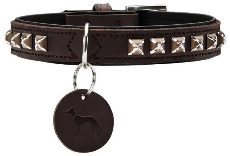 Hondenhalsband Larvik Style Maat 50 von Hunter in Donkerbruin – Produktfoto