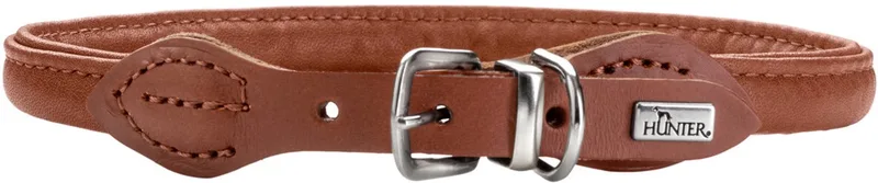 Hondenhalsband Round & Soft Canadian Up Cognac Maat 55 by Hunter – product photo