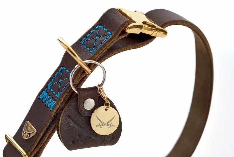 Hondenhalsband Sansibar Maat M by Hunter in Donkerbruin – product photo