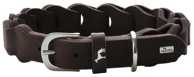 Hondenhalsband Solid Education Chain Maat 50 de Hunter en Donkerbruin – photo produit
