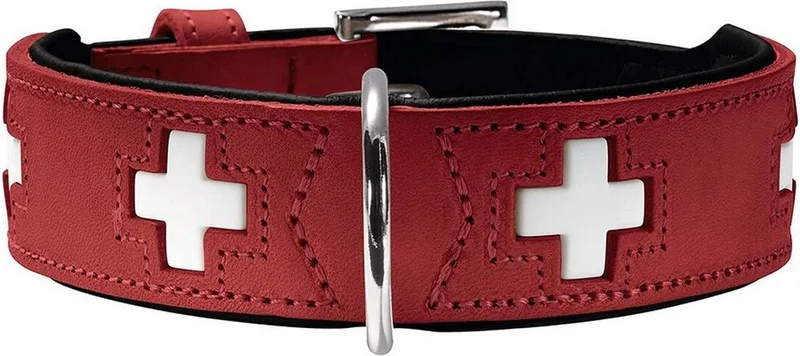 Hondenhalsband Swiss Rood (47-54 cm) de Hunter en Noir – photo produit